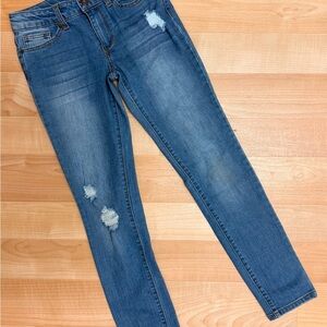 Joe’s Jeans Girls Size 12 Skinny Jeans Light Wash Distressed